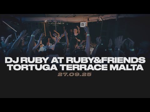 DJ Ruby at Ruby&friends | Tortuga Beach Terrace Malta 02.08.25 | Progressive House | Video DJ Mix