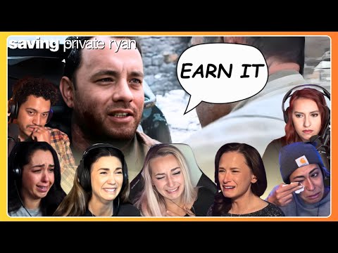 TOP "EARN THIS" Ending Scene Reactions 😭 Saving Private Ryan (1998) Movie Reaction Compilation