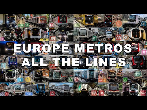 🇪🇺 All the Metro Lines in Europe (2025) [4K]