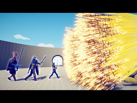 SQUIRE + KNIGHT + KING vs EVERY GOD - Totally Accurate Battle Simulator TABS