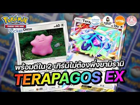 แนะนำเด็ค Terapagos EX พร้อมตีใน 2 เทิร์นไม่ต้องพึ่งยามิรามิ | Pokémon TCG Pocket