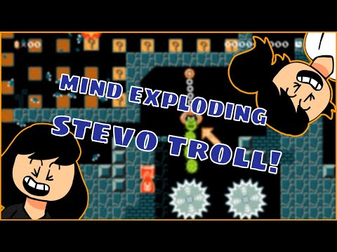 [SMM2] Geek's brain == NULL in this Stevo Troll!