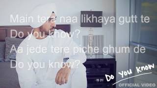 Diljit Dosanjh - Do You Know lyrics (New Punjabi Song 2016 By Diljit)