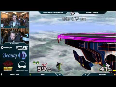 Beauty10 - Beat (Marth) Vs. Android (Sheik) - Winners Quarters - Super Smash Bros. Melee