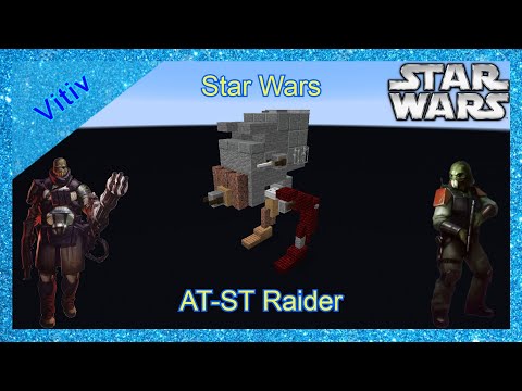 Vitiv - Star Wars All Terrain Scout Transport 'AT-ST' Raider in Minecraft - Tutorial
