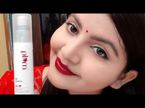 PLUM bright years all day defence cream spf45 pa+++ review & demo | anti aging fairness sunscreen  | Video