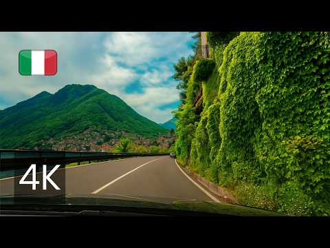Peaceful Lake Como Drive 🇮🇹 Gera Lario to Como | 4K ASMR Roadtrip