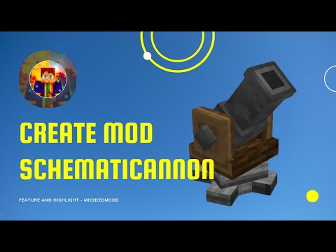 This Cannon BUILDS for You! (Create Mod Schematicannon Guide)