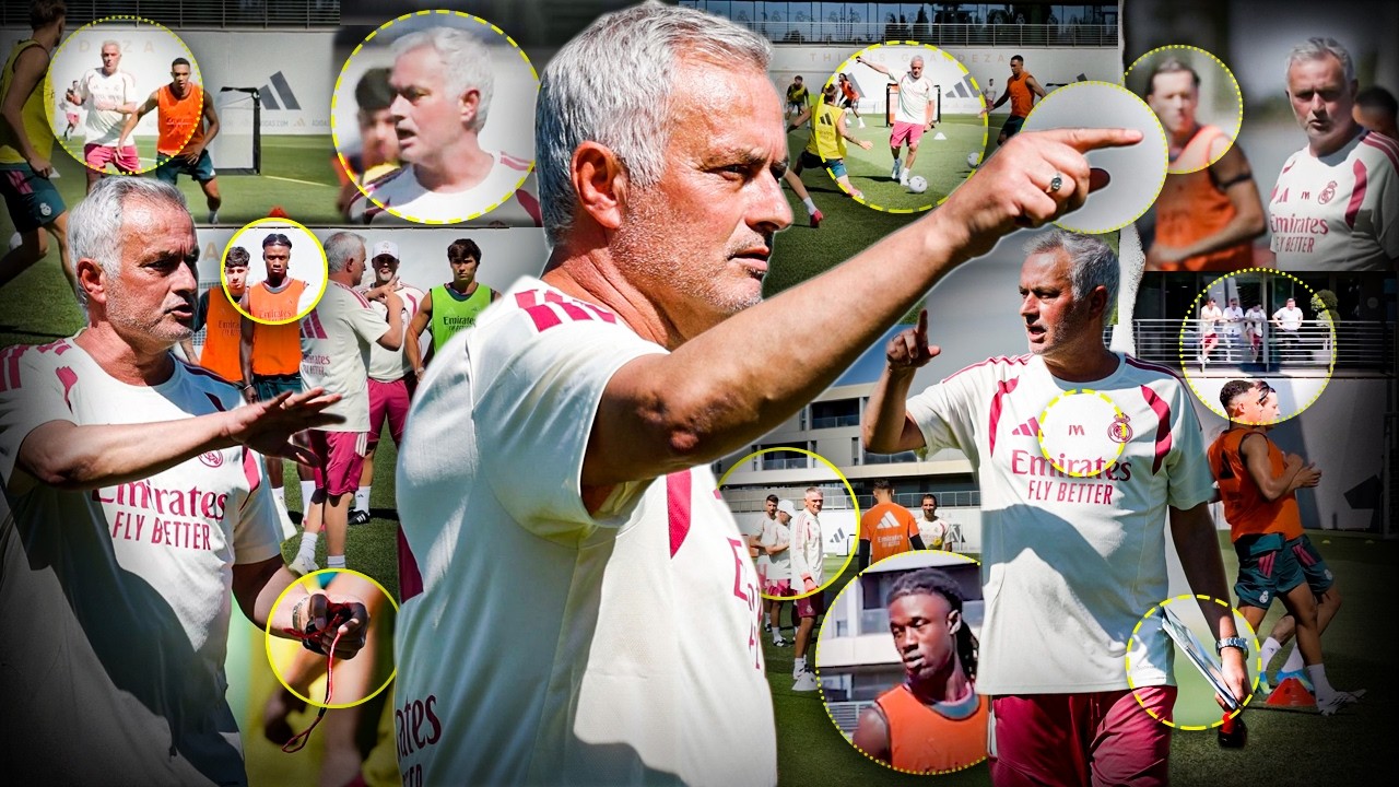 Lo que NO SE VIO del Entrenamiento de Mourinho con el Real Madrid