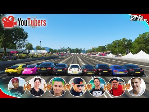 Bruno Bar VS Renato Garcia VS Edukof VS Jon Vlogs VS Greg Ferreira VS Felipe Neto - Forza Horizon 4