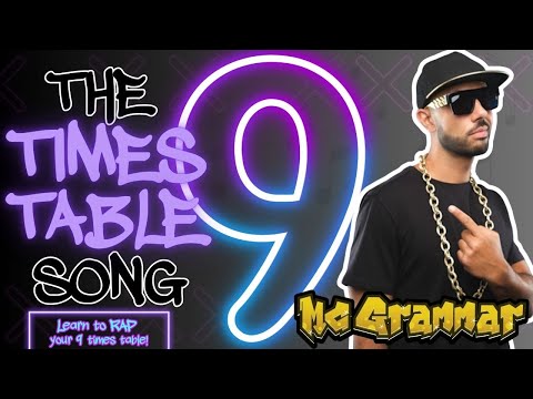 Learn Your Nine Times Table in Rap! | MC Grammar 🎤 | Educational Rap Songs for Kids 🎵