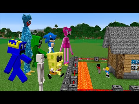 7 Hacks de CONSTRUÇÃO contra 7 MONSTROS no Minecraft!