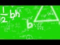 200 IQ Math Background Green Screen Effect Chromakey 4K