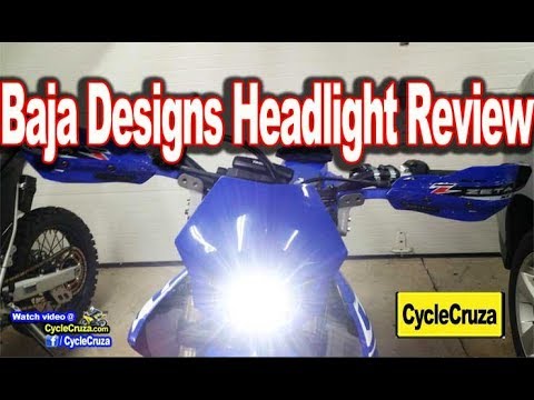 Baja Designs Squadron Headlight Review  | 2019 Yamaha YZ450FX SuperMoto
