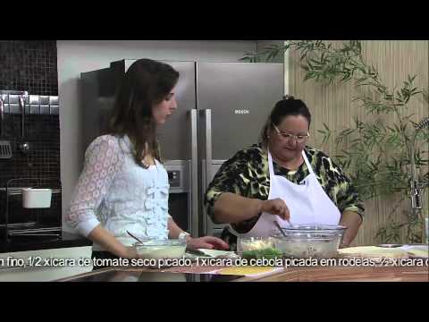 Receitas Bom Sabor 18/02/2013 Maria Bueno - Bolo salgado de carne seca e frios