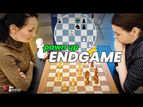 Extra Pawn Conversion in Endgame - GM Lagno v GM Goryachkina | World Rapid Women 2023