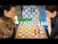 Extra Pawn Conversion in Endgame - GM Lagno v GM Goryachkina | World Rapid Women 2023