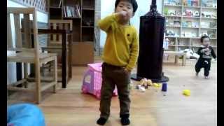 Cute Little Kid dancing to Fiction (BEAST)
