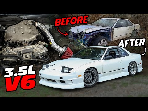 Saving An Abandoned 240SX And VQ Swapping It In 43 Minutes!