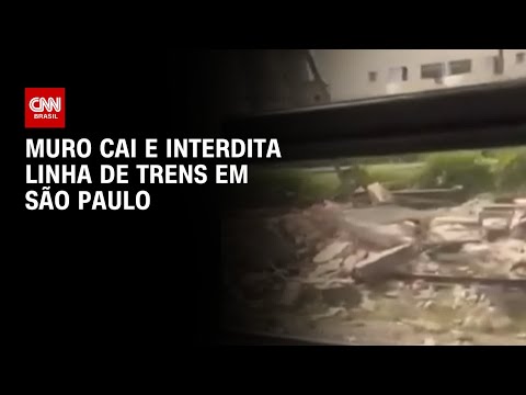 Muro cai e interdita trilhos da Linha 12-Safira da CPTM em São Paulo | CNN 360º