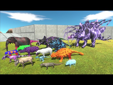 Escape from ALIEN STEGOSAURUS - Escape from Monster - Animal Revolt Battle Simulator