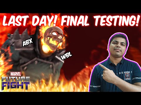 Ghost Rider RAGE RETURNED uniform LAST DAY test - ABX & WBL | Future Fight