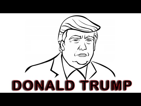 How to Draw Donald Trump Drawing Easy Sketch | Trump...