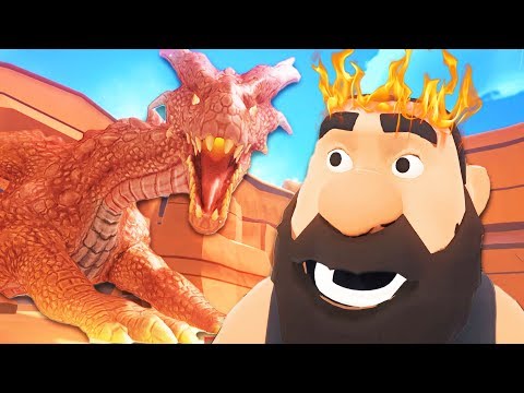 T-REX ATTACK AND WAKING UP A DRAGON! - Suicide Guy Gameplay