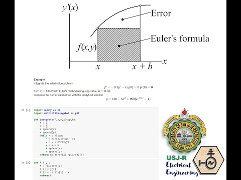 7 1 Initial Value Problem Using Eulers Method With Python Example Codes