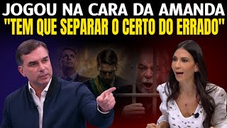 Flávio Bolsonaro JOGA A REAL NA CARA DA Amanda Klein e DESMONTA Narrativas no SBT