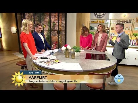 Här får Axel Pileby flirttips av kollegorna: "Nu blir jag röd och svettig här!" - Nyhetsmorgon (TV4)