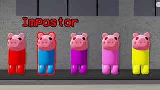 PIGGY IMPOSTOR MODE in Among Us vs PIGGY in Roblox! (Piggy Custom Gamemode)