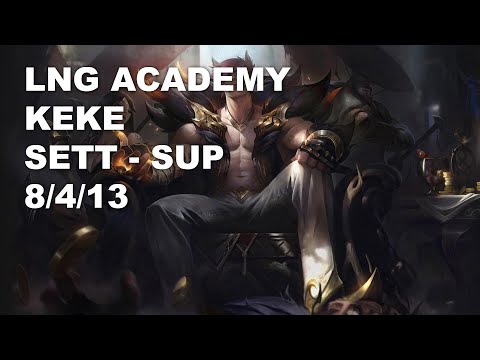 LNG Academy keke Sup Sett vs Thresh - KR Challenger Rank Game 10.7