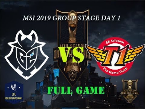G2 vs SKT FULL GAME MSI 2019 Group Stage Day 1 | G2 Esports vs. SK telecom T1