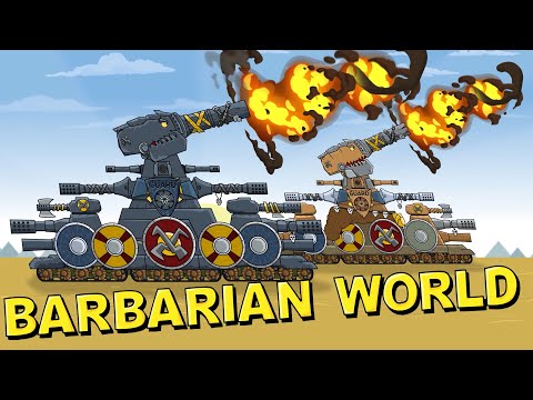 "Dorian in the World of Iron Barbarians" Cartoons about tanks