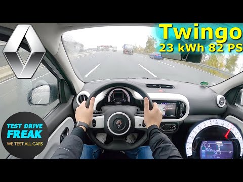 2023 Renault Twingo Z.E. 82 PS TOP SPEED GERMAN AUTOBAHN DRIVE POV