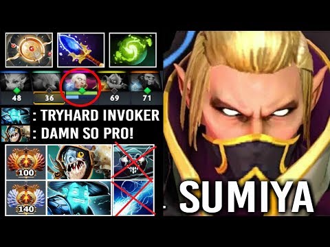 EPIC GOD SumiYa Invoker vs Pro Slark Ideal Timing Combo Refresher Top-1 Invoker Gameplay 7.17 Dota 2