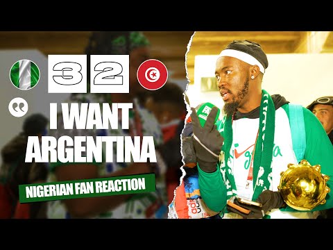 NIGERIA 3-2 TUNISIA ( Kurotams- NIGERIAN FAN REACTION) AFCON 2025
