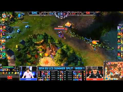 SHC vs SK   2014 EU LCS SUMMER W1 D3