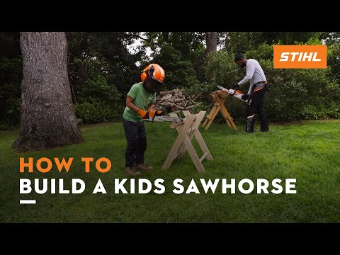 How to build a wooden sawhorse for kids | STIHL How to