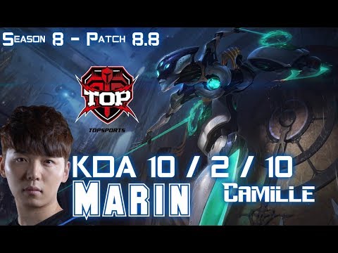 TOP MaRin CAMILLE vs IRELIA Top - Patch 8.8 KR Ranked