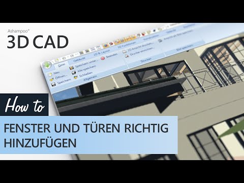 Ashampoo  3D CAD - Fenster und Türen richtig hinzufügen