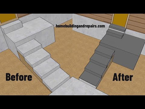 Concrete Stairway With Tread And Riser Variation Problems - Design And Remodeling Tips