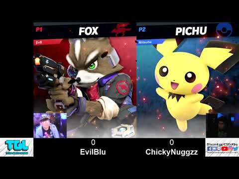 TGL Austin 30 - SSBU - EvilBlu (Fox) vs Chickynuggzz (Pichu) DIV II Winners Finals