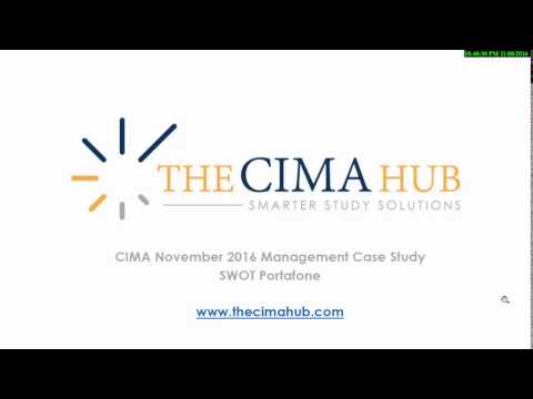 CIMA Management Case Study (MCS) SWOT Portafone November 2016