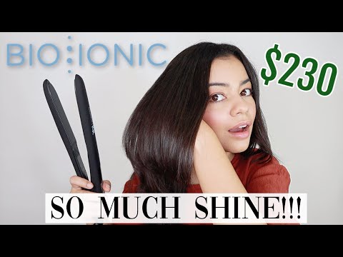 BIO IONIC 10X STYLING IRON ON CURLY HAIR - HONEST...