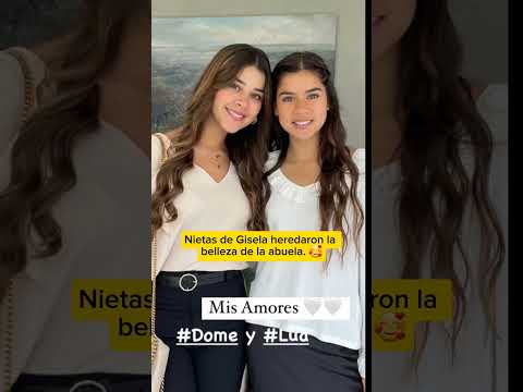 Nietas de Gisela heredaron la belleza de la abuela. 🥰