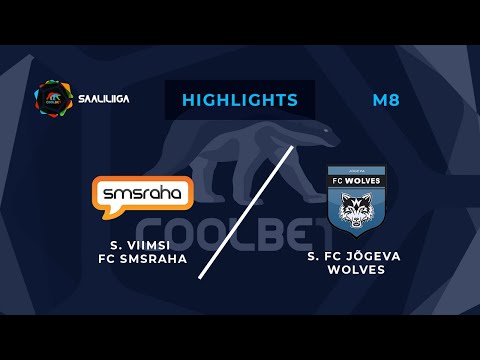 Viimsi FC Smsraha - FC Jõgeva Wolves. Coolbet Saaliliiga. MD 8. Highlights