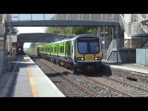 201 Class No. 227 on Enterprise & diesel railcars at Donabate, Co. Dublin