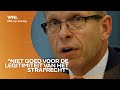 OM-topman Van der Burg: strafrecht lost maatschappelijke problemen niet op